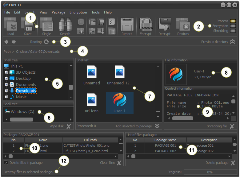 File Protect System, FPS, control panel