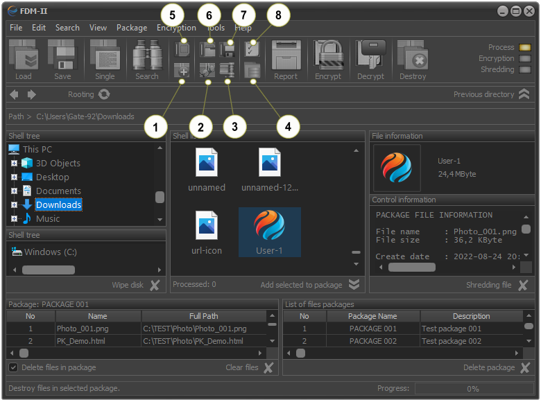 File Protect System, FPS, control panel