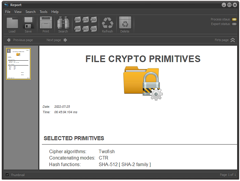 FPS - Cipher algorithm selection