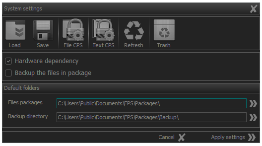 FPS encryption settings