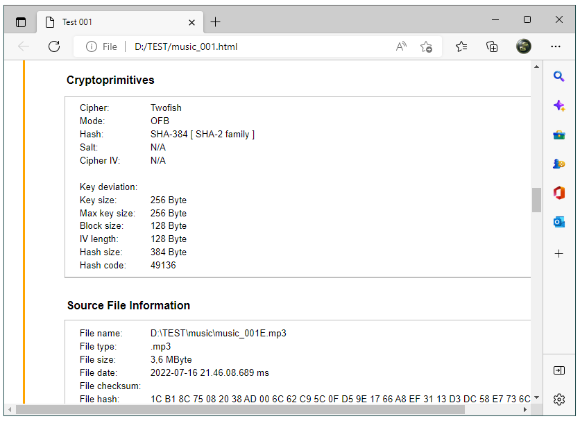 Convert system report to HTML