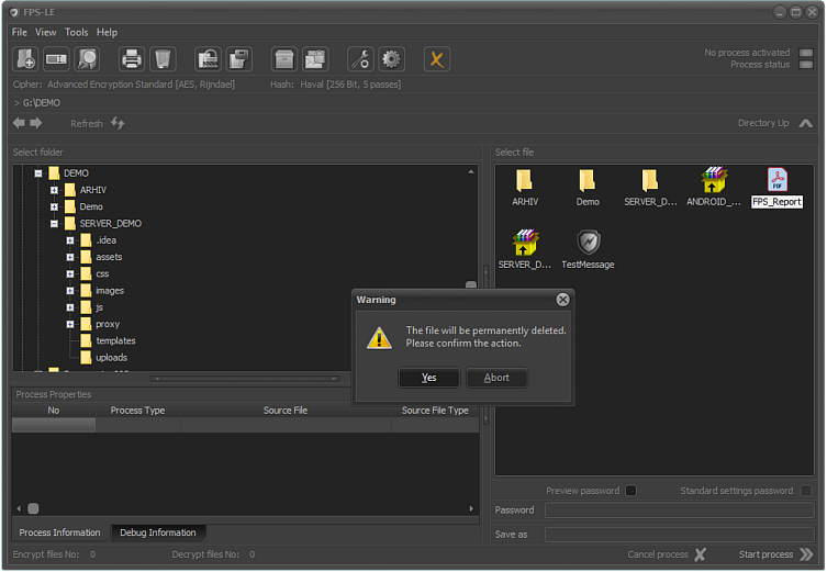 FPS delete file or folders